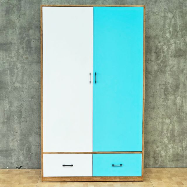 Tủ quần áo 120x60x188cm gỗ cao su TQA68101