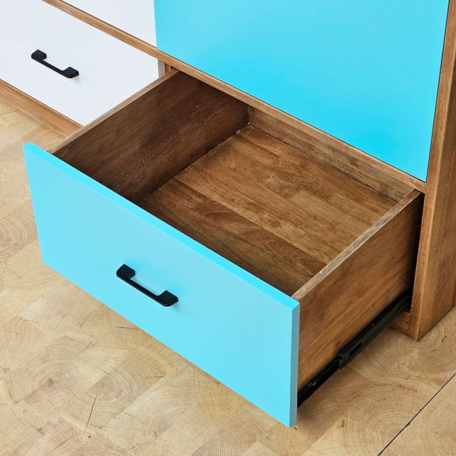Tủ quần áo 120x60x220cm gỗ cao su TQA68102
