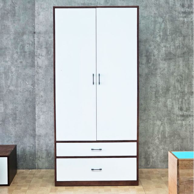 Tủ quần áo 90x60x180cm gỗ cao su TQA68104