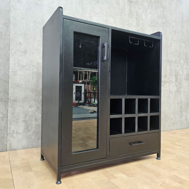 Tủ rượu 80x40x95cm gỗ cao su KR68007