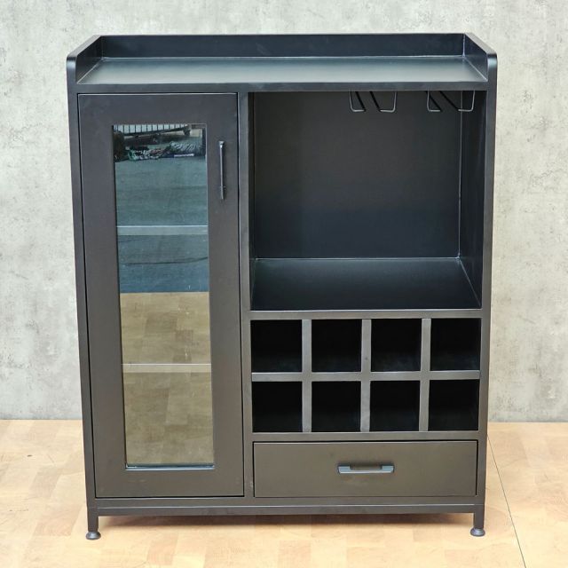 Tủ rượu 80x40x95cm gỗ cao su KR68007