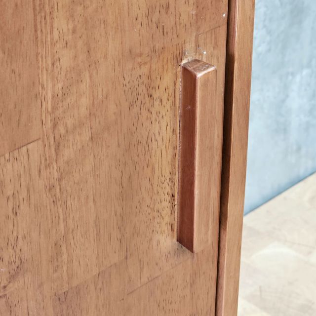 Tủ trang trí cửa lùa 120x40x85cm gỗ cao su KTB68280