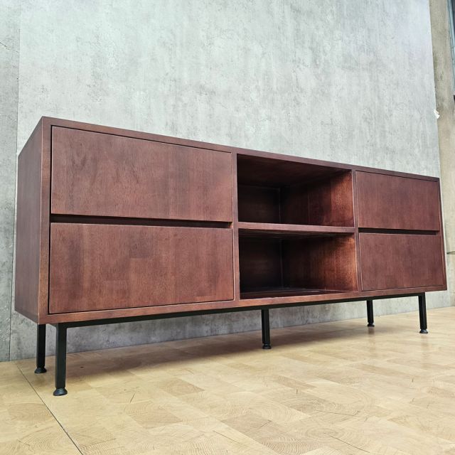 Kệ tủ TV 150x40x60cm gỗ cao su KTV68141