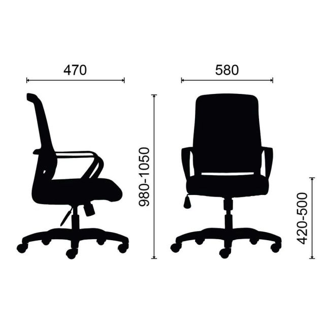 Ghế lưới văn phòng chân xoay khung trắng M1102T