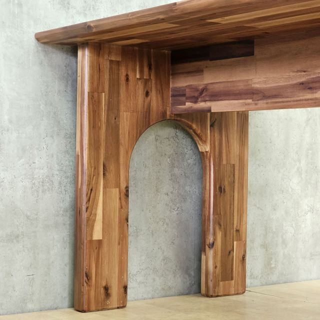 Bàn ăn áp tường 160x80cm gỗ tràm BA68312