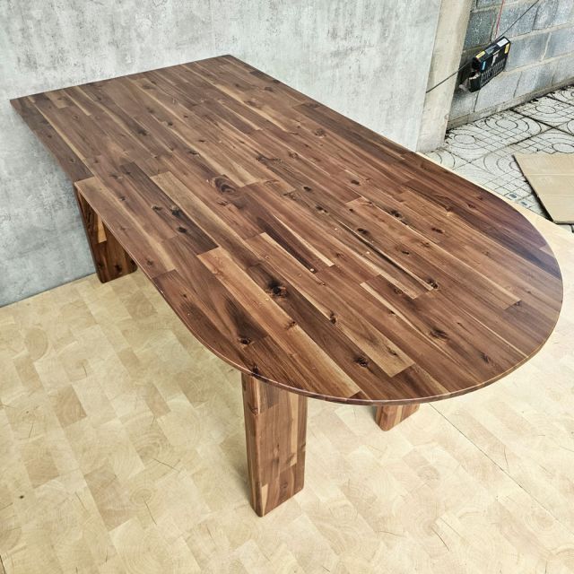 Bàn ăn áp tường 160x80cm gỗ tràm BA68312