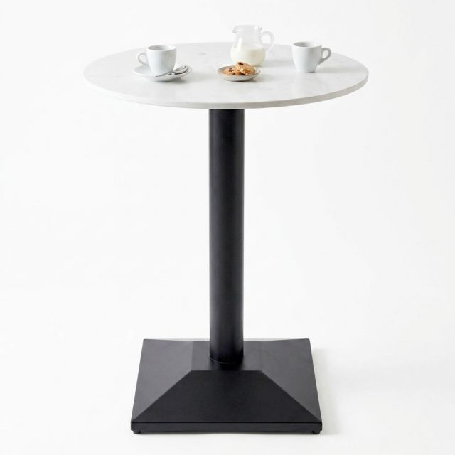 Bàn cafe tròn 60x60cm mặt đá chân sắt CFD68293