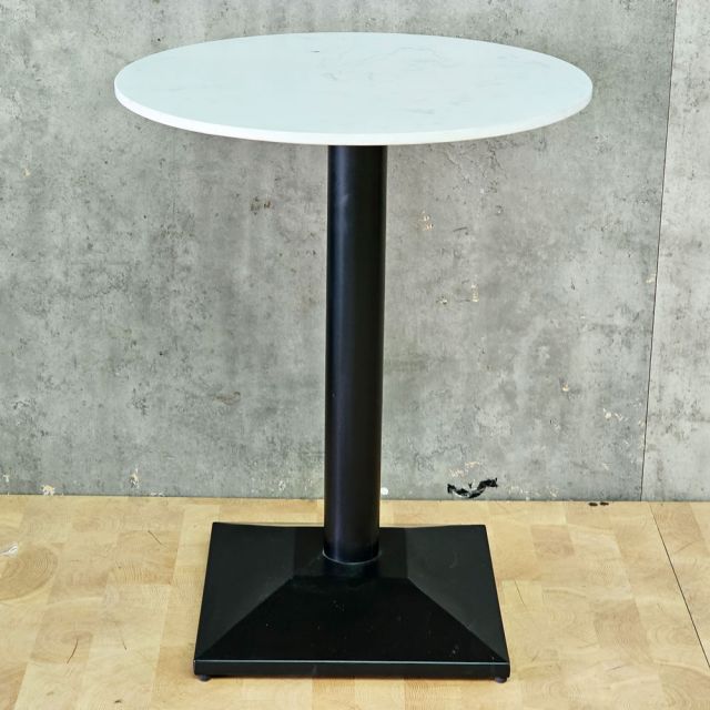 Bàn cafe tròn 60x60cm mặt đá chân sắt CFD68293