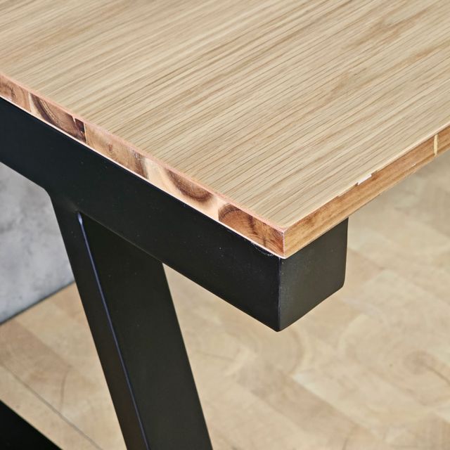 Bàn làm việc 140x70cm ván otim phủ veneer sồi AConcept HBAC060