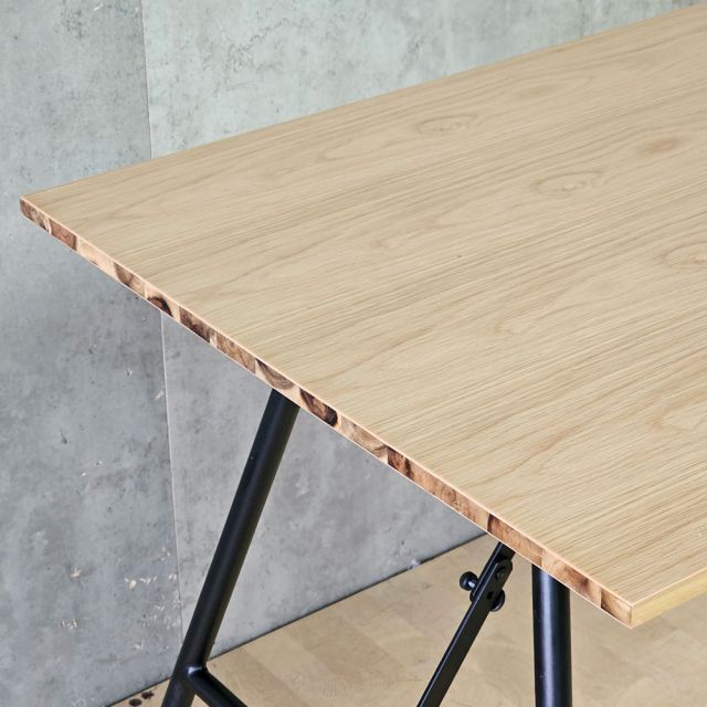 Bàn làm việc gấp gọn 140x70cm ván otim phủ veneer sồi SPD68227