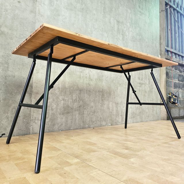 Bàn làm việc gấp gọn 140x70cm ván otim phủ veneer sồi SPD68227