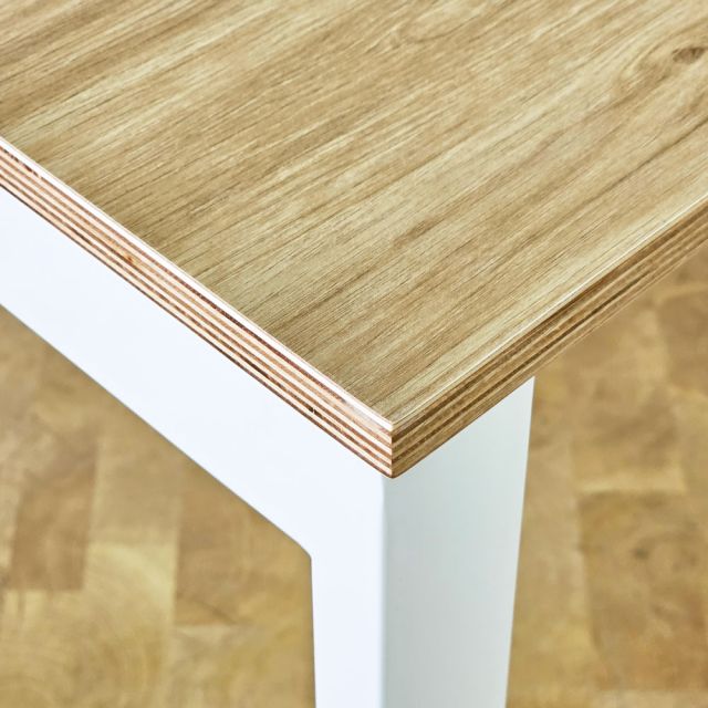 Bàn làm việc 100x60cm gỗ Plywood melamin màu bê tông hệ Rectang HBRT042