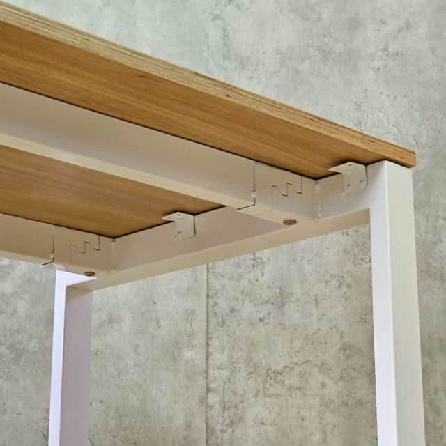 Bàn làm việc 100x60cm gỗ Plywood melamin màu bê tông hệ Rectang HBRT042