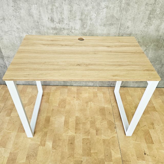 Bàn làm việc 100x60cm gỗ Plywood melamin màu bê tông hệ Rectang HBRT042