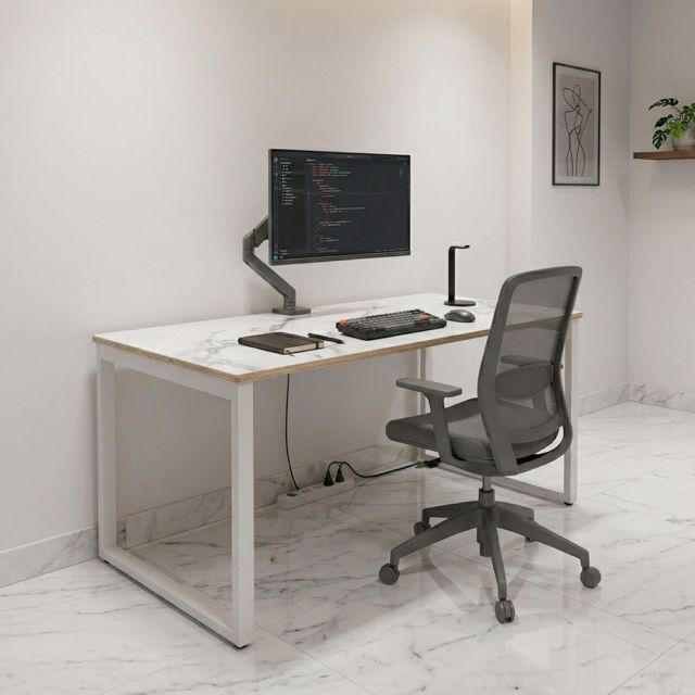 Bàn làm việc 150x70cm gỗ plywood hệ Rectang HBRT144