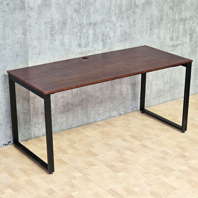 Bàn làm việc gỗ cao su chân sắt lắp ráp hệ Rectang HBRT037
