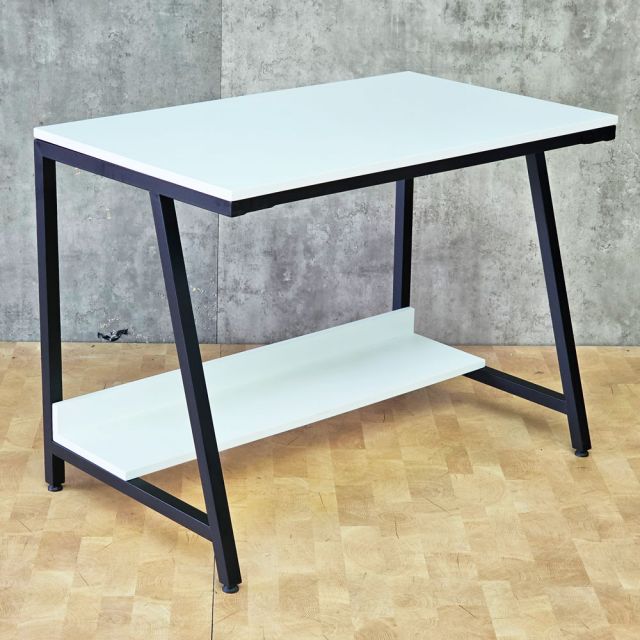 Bàn làm việc liền kệ 100x60cm gỗ cao su FD68093