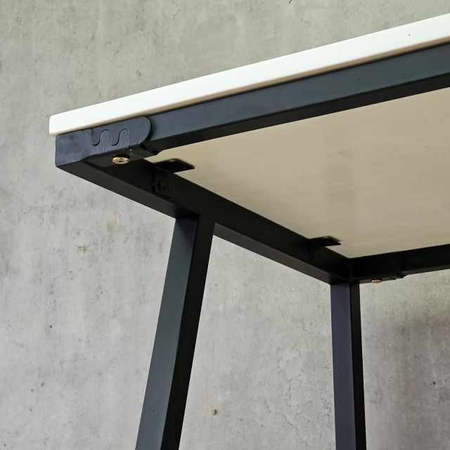 Bàn làm việc liền kệ 100x60cm gỗ cao su FD68093