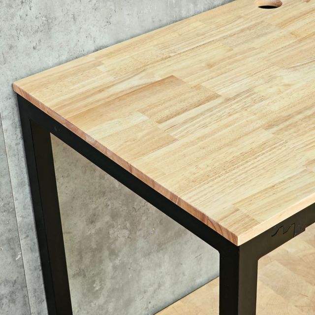 Bàn làm việc 120x60cm gỗ cao su hệ URA HBUR001