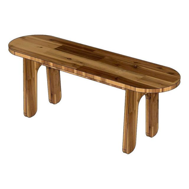 Ghế băng dài 120x35cm gỗ tràm GBD082