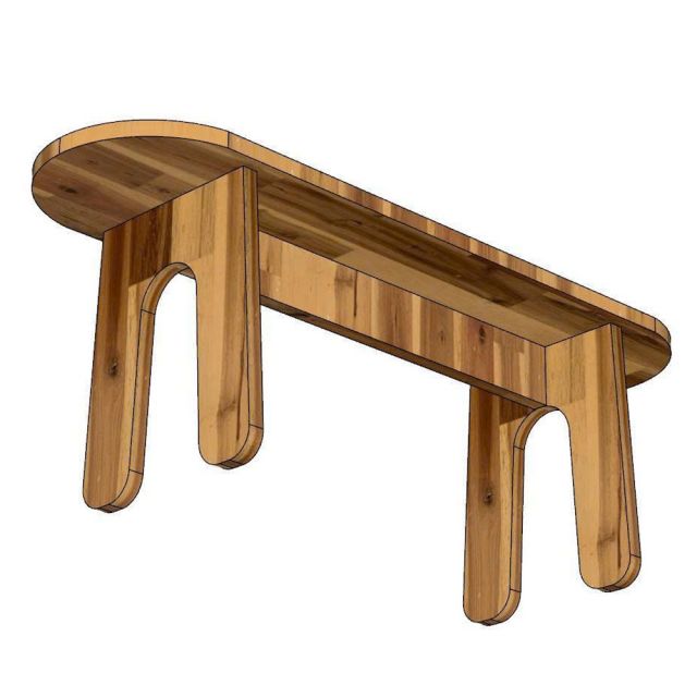 Ghế băng dài 120x35cm gỗ tràm GBD082