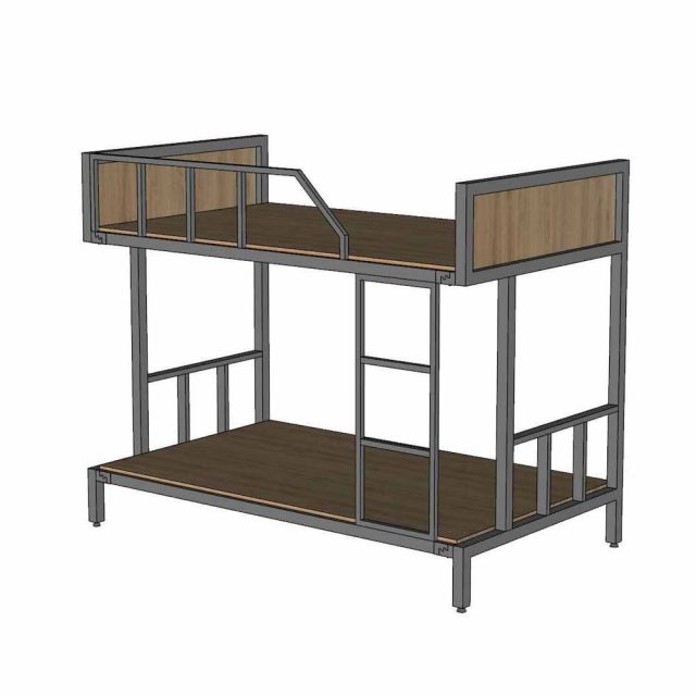 Giường 2 tầng 210x122x170cm khung sắt gỗ plywood GT028