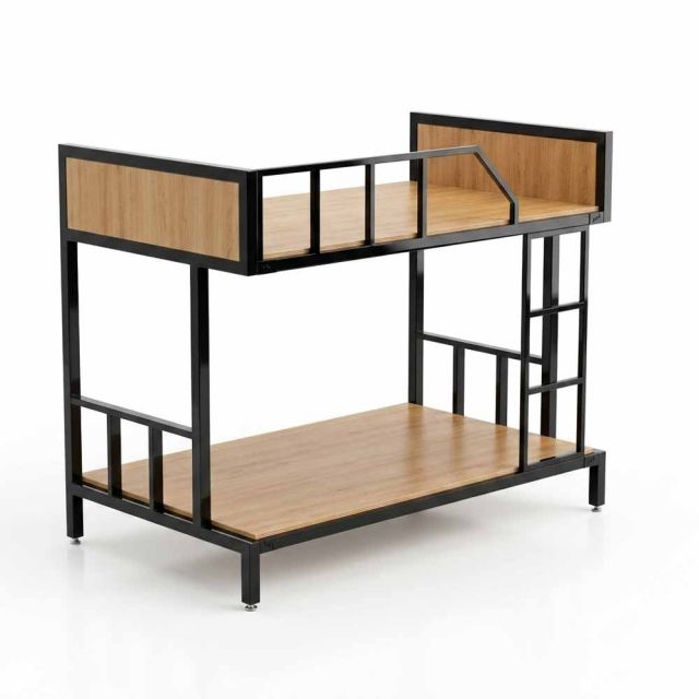 Giường 2 tầng 210x122x170cm khung sắt gỗ plywood GT028