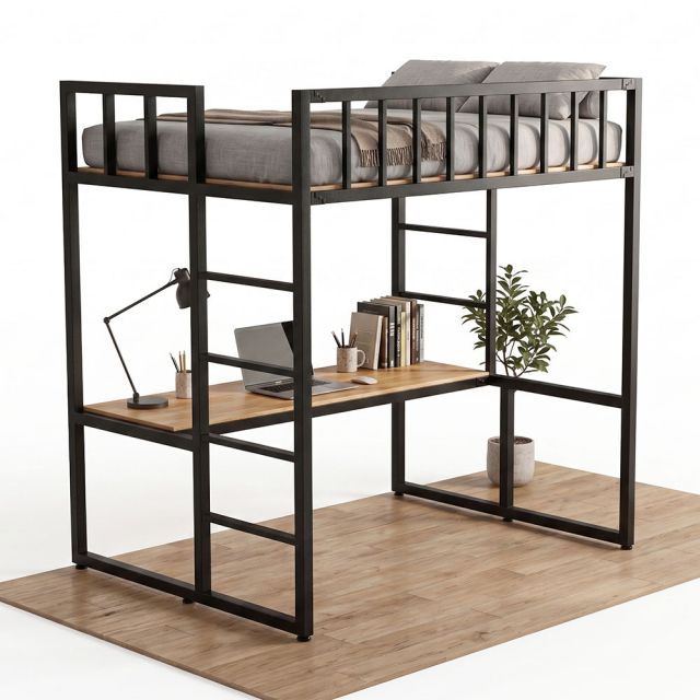 Giường tầng 160cm kết hợp bàn làm việc - GT023