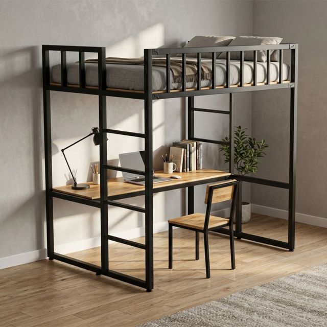 Giường tầng 160cm kết hợp bàn làm việc - GT023