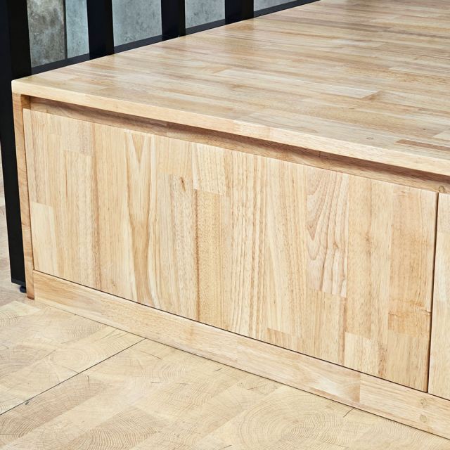 Giường tầng lắp ráp 106x216x160cm gỗ cao su GT022
