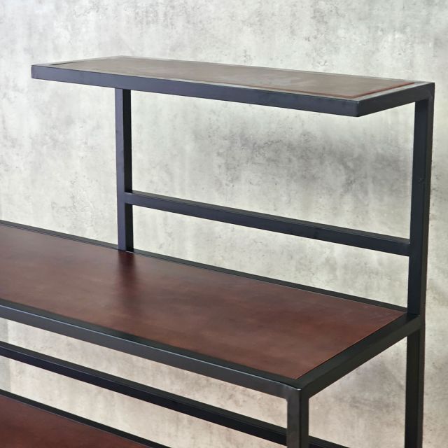 Kệ bếp đa năng 135x40x155cm gỗ cao su KB68105