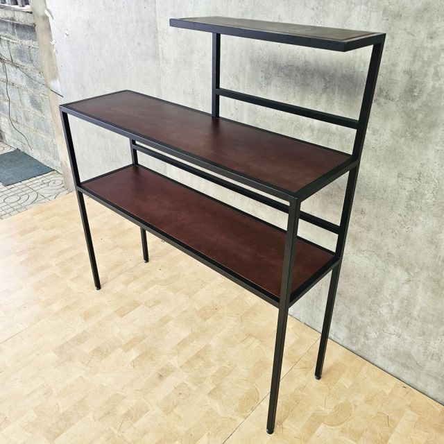 Kệ bếp đa năng 135x40x155cm gỗ cao su KB68105