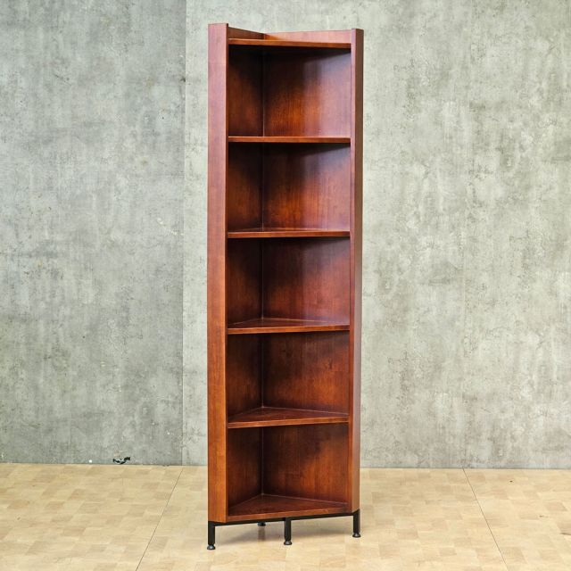 Kệ góc tường 40x40x180cm gỗ cao su KGT68062