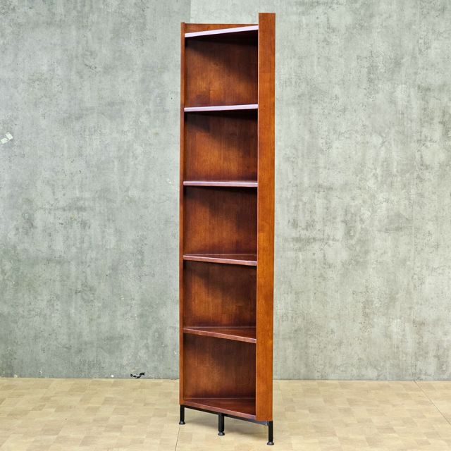 Kệ góc tường 40x40x180cm gỗ cao su KGT68062