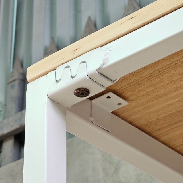 Kệ máy giặt máy sấy 94x62x204cm gỗ cao su khung sắt KMG68036