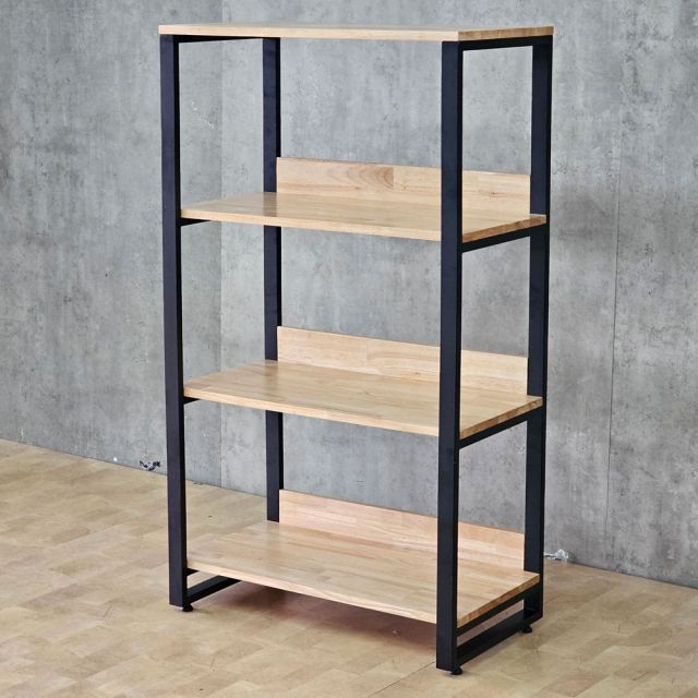 Kệ sách 4 tầng 75x40x130cm gỗ cao su KS68374