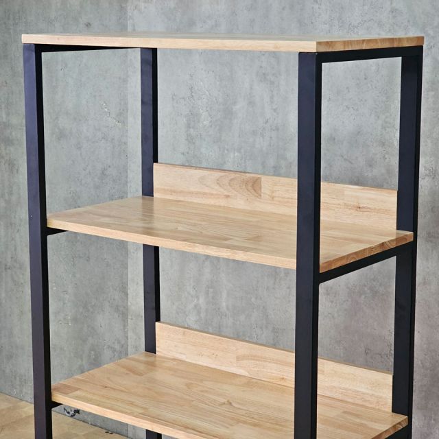 Kệ sách 4 tầng 75x40x130cm gỗ cao su KS68374