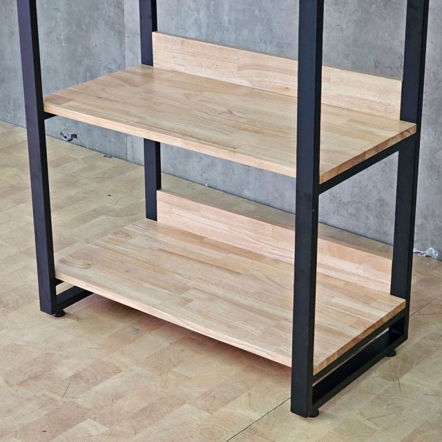 Kệ sách 4 tầng 75x40x130cm gỗ cao su KS68374