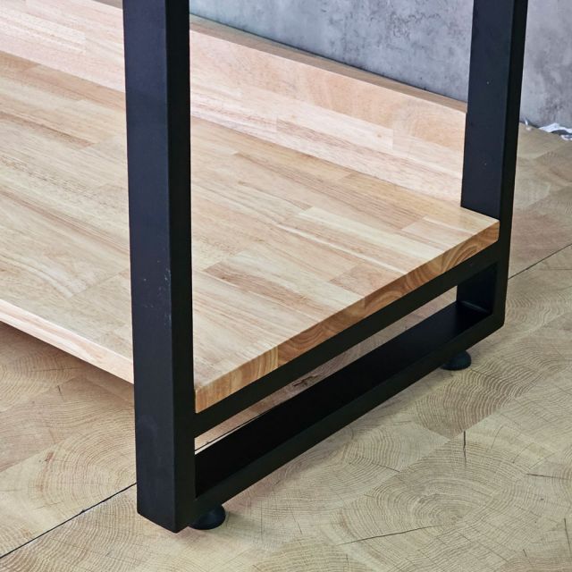 Kệ sách 4 tầng 75x40x130cm gỗ cao su KS68374