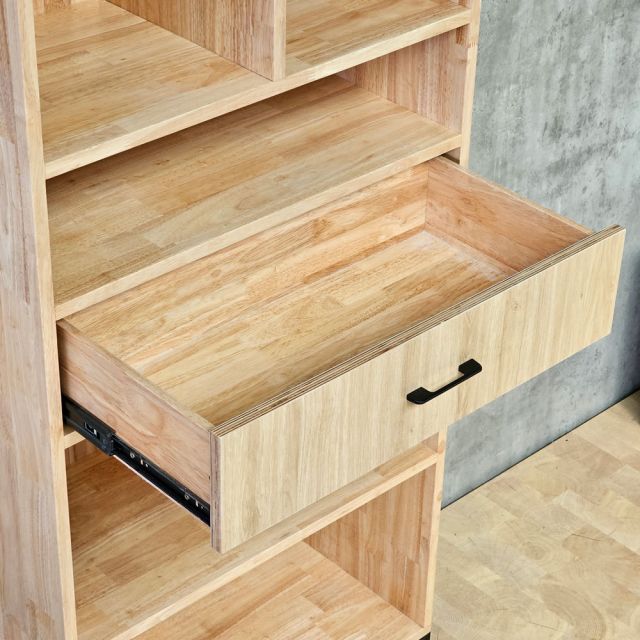 Kệ hồ sơ có ngăn kéo 70x35x195cm gỗ cao su THS68082