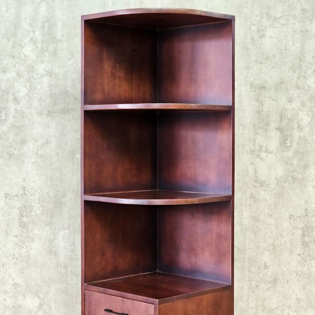 Kệ tủ góc tường 40x40x180cm gỗ cao su KGT68009