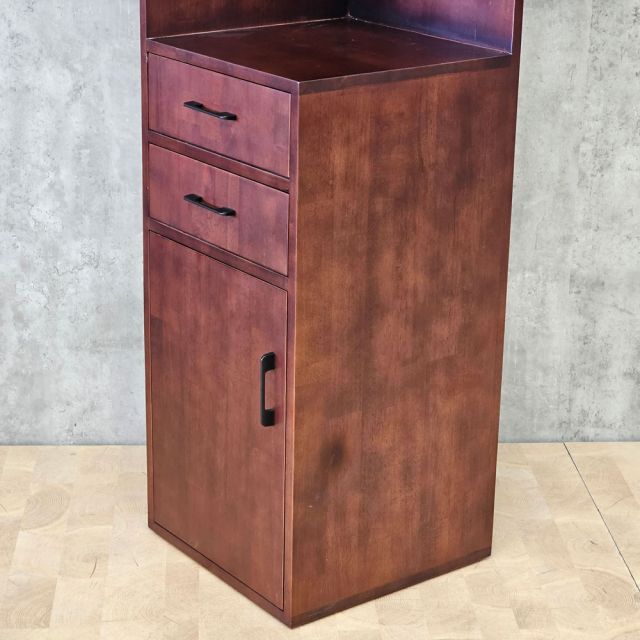 Kệ tủ góc tường 40x40x180cm gỗ cao su KGT68009