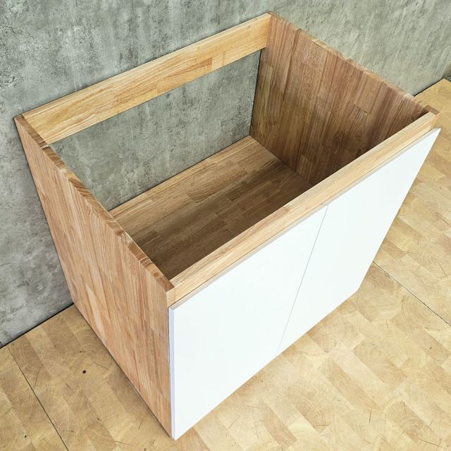 Module tủ bếp dưới để bếp 80x59x82cm gỗ cao su MTBD018