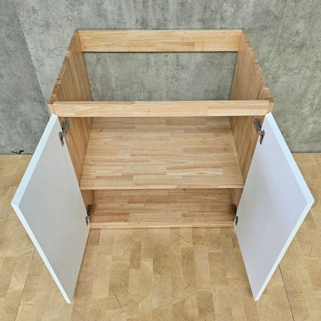 Module tủ bếp dưới để bếp 80x59x82cm gỗ cao su MTBD018