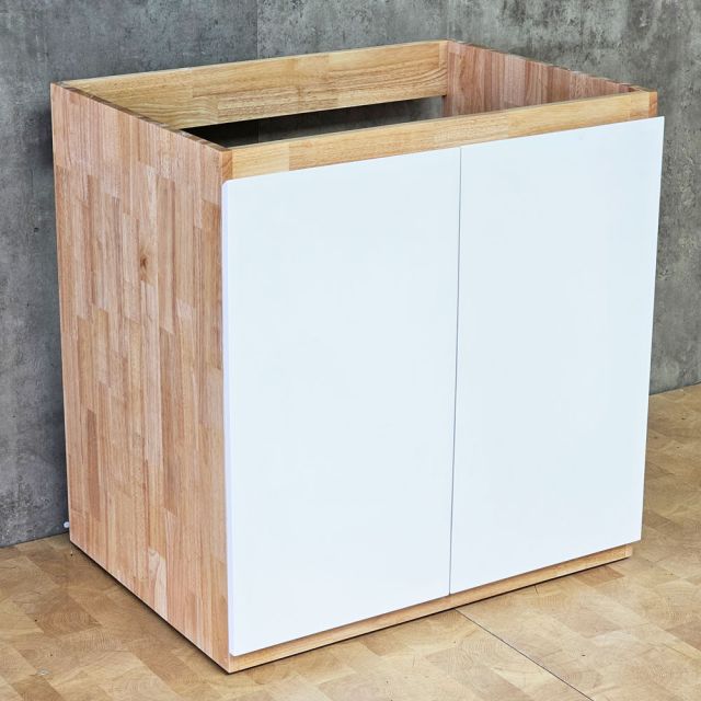 Module tủ bếp dưới  để bồn rửa 80x59x82cngỗ cao su MTBD017