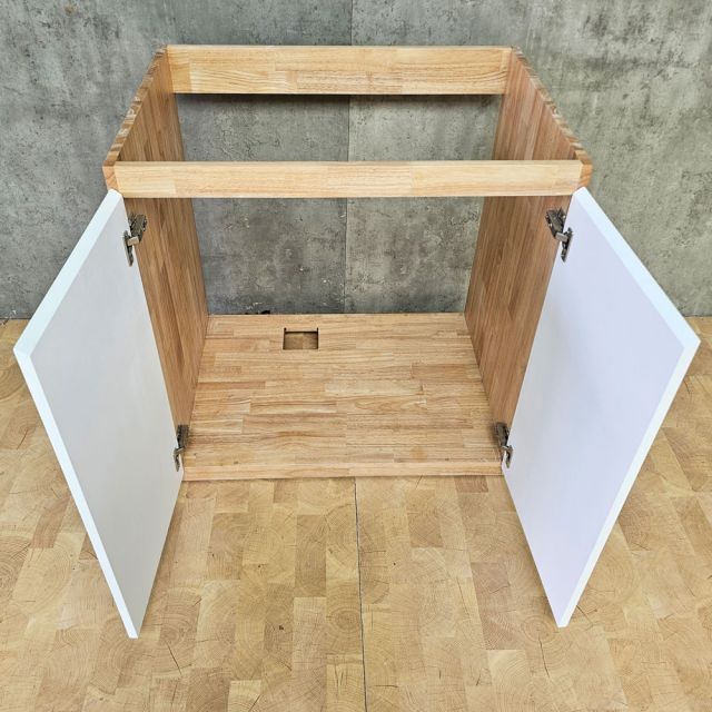 Module tủ bếp dưới  để bồn rửa 80x59x82cngỗ cao su MTBD017