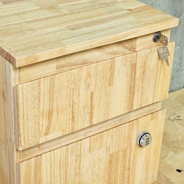Tủ cá nhân khóa số 40x50x60cm gỗ cao su TCN68080
