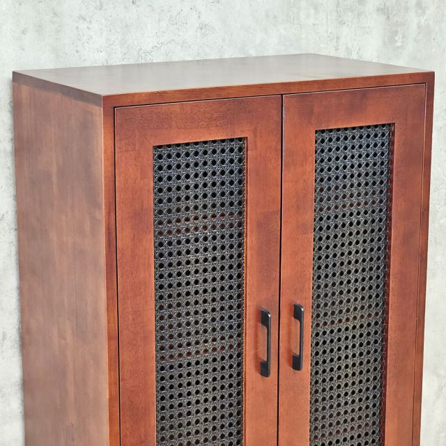 Tủ để giày 60x35x130cm gỗ cao su KG68128