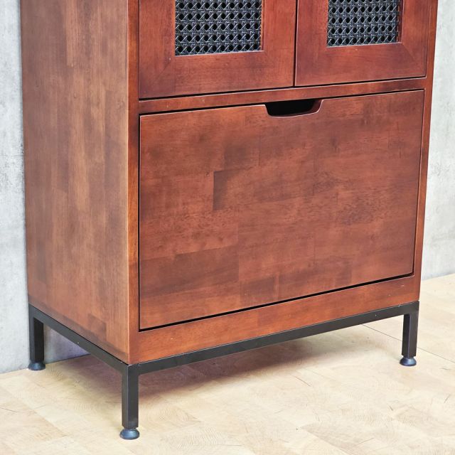 Tủ để giày 60x35x130cm gỗ cao su KG68128
