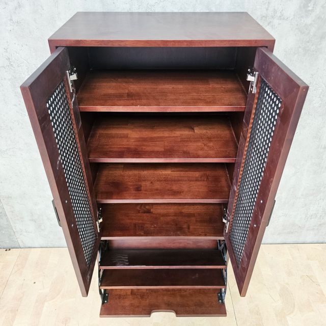 Tủ để giày 60x35x130cm gỗ cao su KG68128